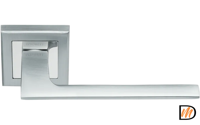Ручка дверная RAP 21 хром матовый/хром  MSK-9013297