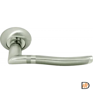 Ручка дверная RAP 3 никель белый/хром  MSK-9008769