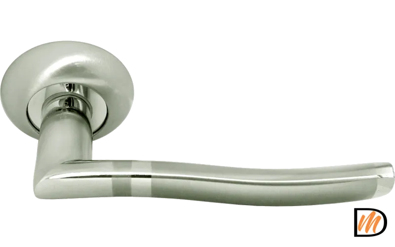 Ручка дверная RAP 3 никель белый/хром  MSK-9008769