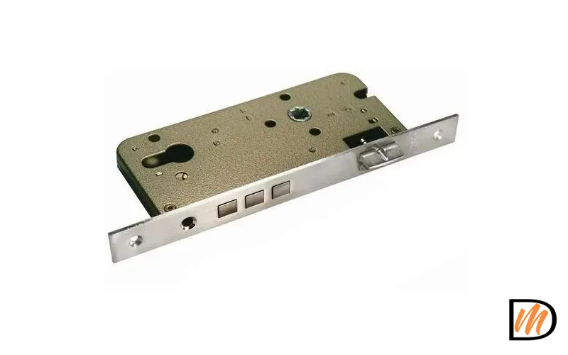 Замок под цилиндр с тремя ригелями L03 никель матовый  MSK-9008930