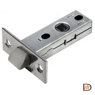 Защелка межкомнатная, с пластиковым язычком LP6-45 никель матовый  MSK-9010490