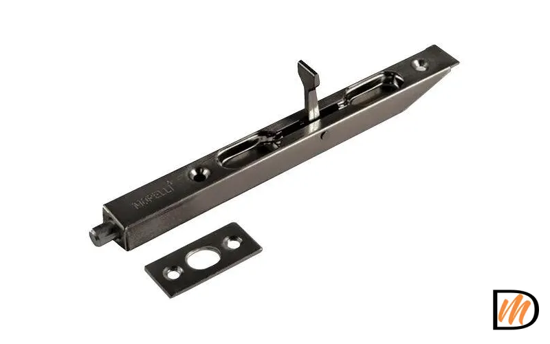 Шпингалет торцевой L160 никель черный  MSK-9011268