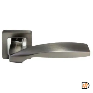 Ручка дверная "Shell" MH-45 S55 графит/хром  MSK-9011774