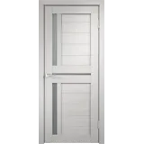 Дверное полотно Экошпон DUPLEX 3 600х2000 цвет Дуб белый стекло Мателюкс Левое/Правое VD011025