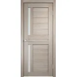 Дверное полотно Экошпон DUPLEX 3 600х2000 цвет Капучино стекло Лакобель белое Левое/Правое VD011154