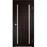 Дверное полотно Экошпон DUPLEX 2 600х2000 цвет Венге стекло Лакобель белое Левое/Правое VD011501