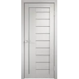 Дверное полотно Экошпон LINEA 3 600х2000 цвет Дуб белый стекло Мателюкс Левое/Правое VD013267