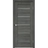 Дверное полотно Экошпон DUPLEX 800х2000 цвет Дуб шале графит стекло Мателюкс Левое/Правое VD013540