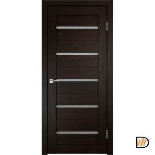 Дверное полотно Экошпон DUPLEX 600х1900 цвет Венге стекло Мателюкс Левое/Правое VD013987