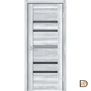 Дверное полотно Экошпон XLINE 6 800х2000 цвет Клён айс стекло Мателюкс Графит Левое/Правое VD016382