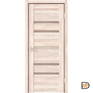 Дверное полотно Экошпон XLINE 6 700х2000 цвет Клён крем стекло Мателюкс Бронза Левое/Правое VD017458