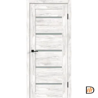 Дверное полотно Экошпон DUPLEX 600х2000 цвет Ель альпийская стекло Мателюкс Левое/Правое VD018313