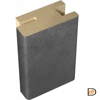 Профиль стыковочный добор-наличник Экошпон цвет Муар темно-серый 50х24х2400  VD063450