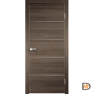 Дверное полотно Экошпон TECHNO H4 900х2000 цвет Дуб серый поперечный Левое/Правое VD080294