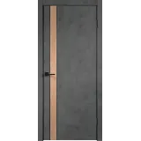 Дверное полотно Экошпон TECHNO BLACK DUO 4 600х2000 цвет Муар темно-серый Левое/Правое VD080899