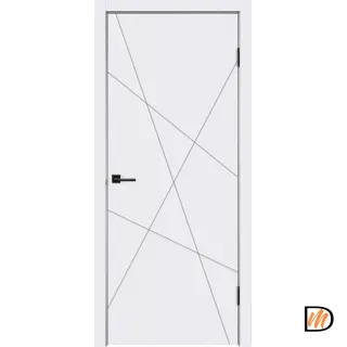 Дверное полотно Эмаль SCANDI S 600х2000 цвет Белый Левое/Правое VD1000225