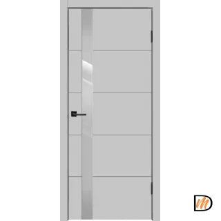 Дверное полотно Эмаль SCANDI F Z1 800х2000 цвет Светло-серый стекло Лакобель светло-серый Левое/Правое VD1000572