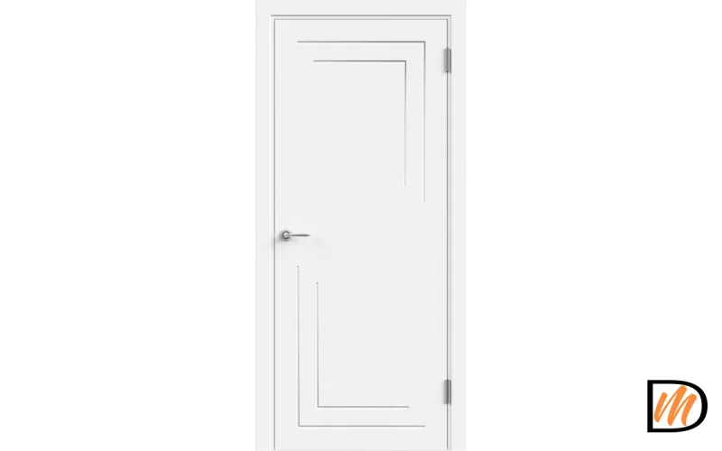 Дверное полотно Эмаль GEOMETRY 1 900х2000 цвет Белый Левое/Правое VD1002919