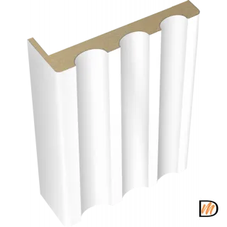 Наличник Канелюр телескопический Эмаль цвет Белый 80х25х2440  VD1010130