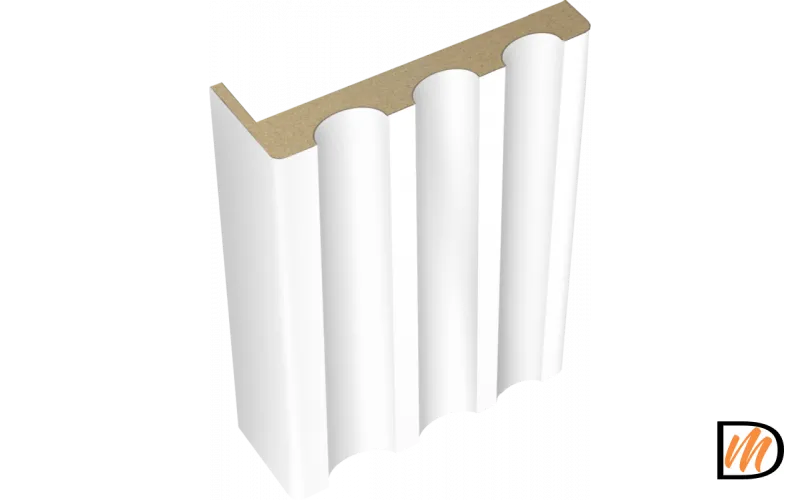 Наличник Канелюр телескопический Эмаль цвет Белый 80х25х2440  VD1010130