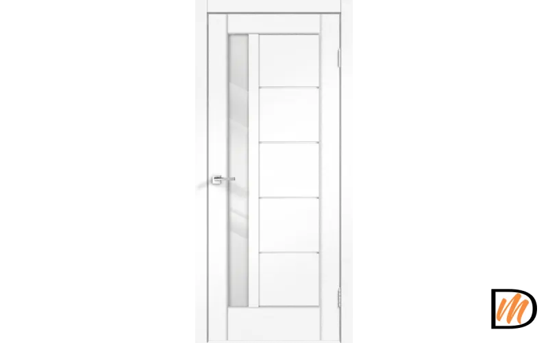 Дверное полотно SoftTouch SoftTouch PREMIER 3 700х2000 цвет Ясень белый структурный стекло Лакобель белое Левое/Правое VD1030156