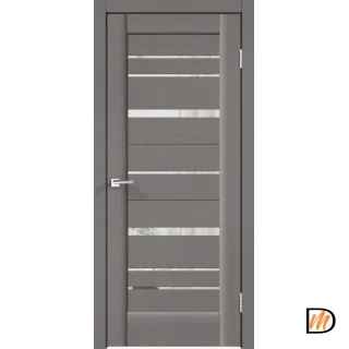 Дверное полотно SoftTouch SoftTouch PREMIER 22 900х2000 цвет Ясень грей структурный стекло Зеркало с двух сторон Левое/Правое VD1030332