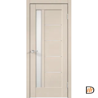 Дверное полотно SoftTouch SoftTouch PREMIER 3 700х2000 цвет Ясень капучино структурный стекло Лакобель белое Левое/Правое VD1035490