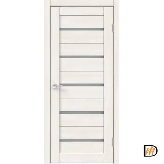 Дверное полотно ECO FLEX CITY 7 800х2000 Цвет Дуб Бьянко стекло Мателюкс Левое/Правое VD1040406