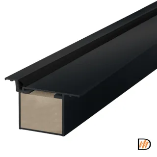 коробка INVISIBLE под покраску черный 2 стойки (2053мм, запил под 45°) и перекладина 1050мм Правое VD1081037