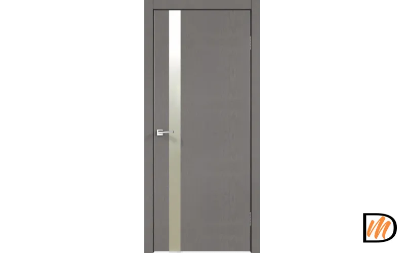 Дверное полотно SoftTouch TECHNO Z1 600х2000 цвет Ясень грей структурный зеркало Матированное Левое/Правое VD1100050
