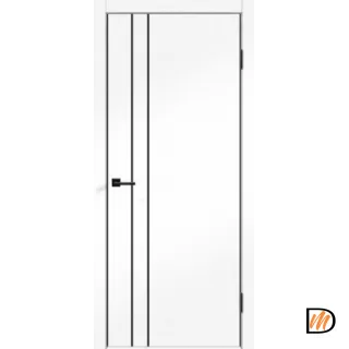 Дверное полотно SoftTouch TECHNO BLACK M2 900х2000 цвет Ясень белый структурный Левое/Правое VD1100231