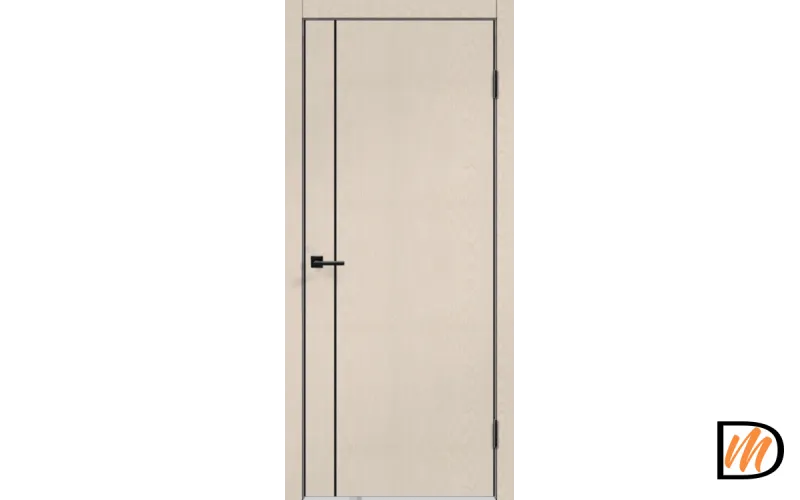 Дверное полотно SoftTouch TECHNO BLACK MV1 600х2000 цвет Ясень капучино структурный Левое/Правое VD1100256