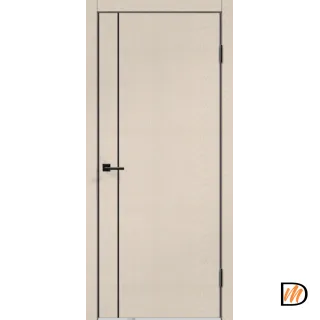 Дверное полотно SoftTouch TECHNO BLACK MV1 700х2000 цвет Ясень капучино структурный Левое/Правое VD1100257