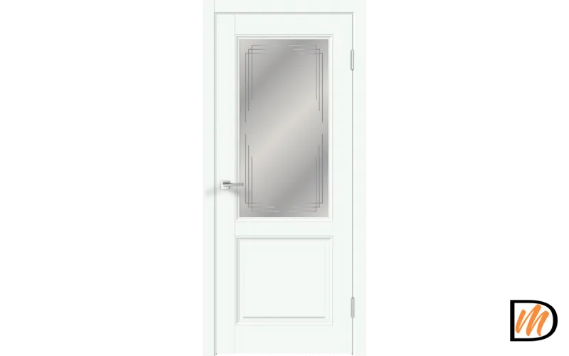 Дверное полотно EMALUX VILLA 2V 700х2000 цвет Эльбрус стекло Грани Мателюкс Левое/Правое VD1290520