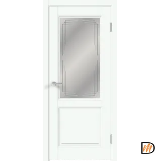 Дверное полотно EMALUX VILLA 2V 900х2000 цвет Эльбрус стекло Грани Мателюкс Левое/Правое VD1290522