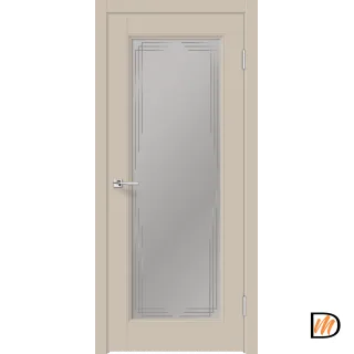Дверное полотно EMALUX VILLA 4V 700х2000 цвет Кварцит стекло каленое Мателюкс Грани Левое/Правое VD1291132