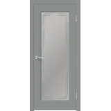 Дверное полотно EMALUX VILLA 4V 700х2000 цвет Серый Агат стекло каленое Мателюкс Грани Левое/Правое VD1291136
