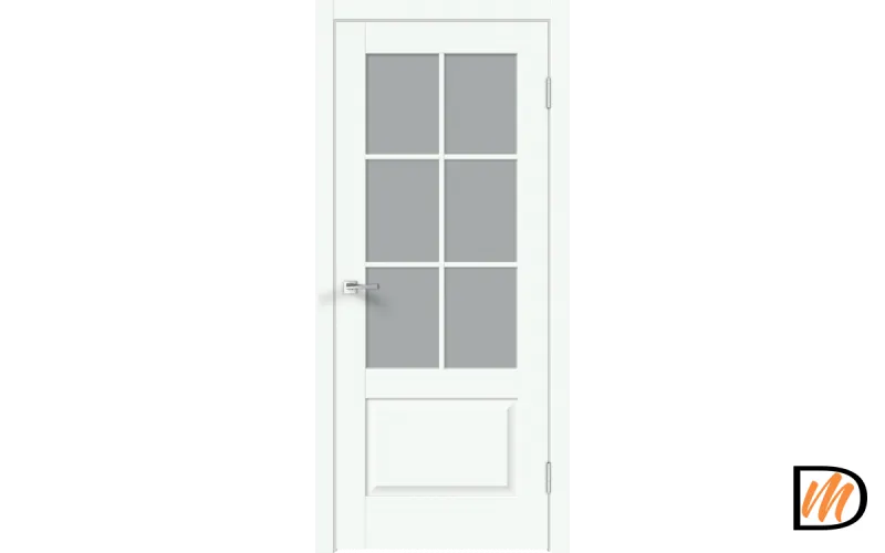 Дверное полотно EMALUX ALTO 12 2V 800х2000 цвет Эльбрус стекло Мателюкс Левое/Правое VD1291352