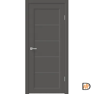 Дверное полотно EMALUX STYLE 1 со стеклом 600х2000 цвет Феникс стекло Мателюкс Графит Левое/Правое VD1291871