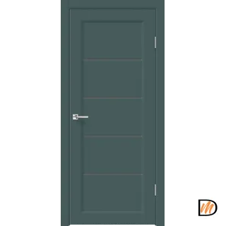 Дверное полотно EMALUX STYLE 1 со стеклом 900х2000 цвет Яшма стекло Мателюкс Графит Левое/Правое VD1291881