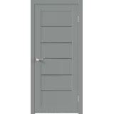 Дверное полотно EMALUX LINEA 1 800х2000 цвет Серый Агат стекло Мателюкс Графит Левое/Правое VD1292796