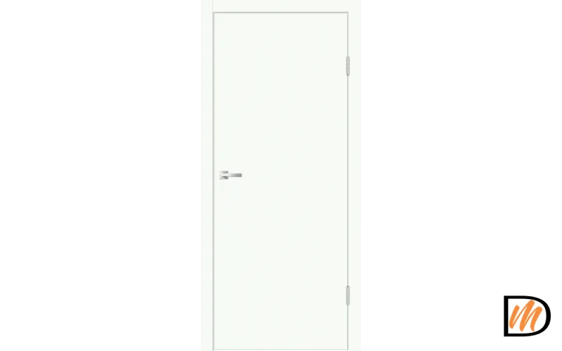 Дверное полотно EMALUX Galant глухое 600х2000 цвет Белый Опал Левое/Правое VD1300001