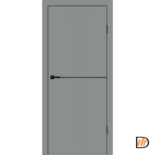 Дверное полотно EMALUX Galant H1 700х2000 цвет Серый Агат Левое/Правое VD1300076