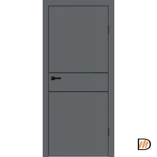 Дверное полотно EMALUX TECHNO BLACK H2 700х2000 цвет Вулкан Левое/Правое VD1300294