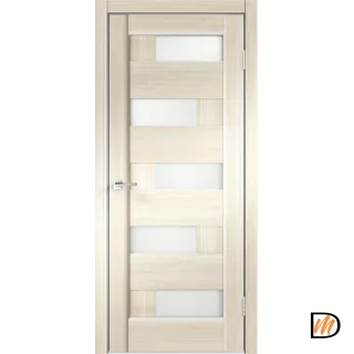 Дверное полотно Экошпон PREMIER 5 700х2000 цвет Ясень Японский стекло Лакобель белое Левое/Правое VD800066