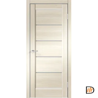 Дверное полотно Экошпон PREMIER 1 700х2000 цвет Ясень Японский стекло Мателюкс Левое/Правое VD800082