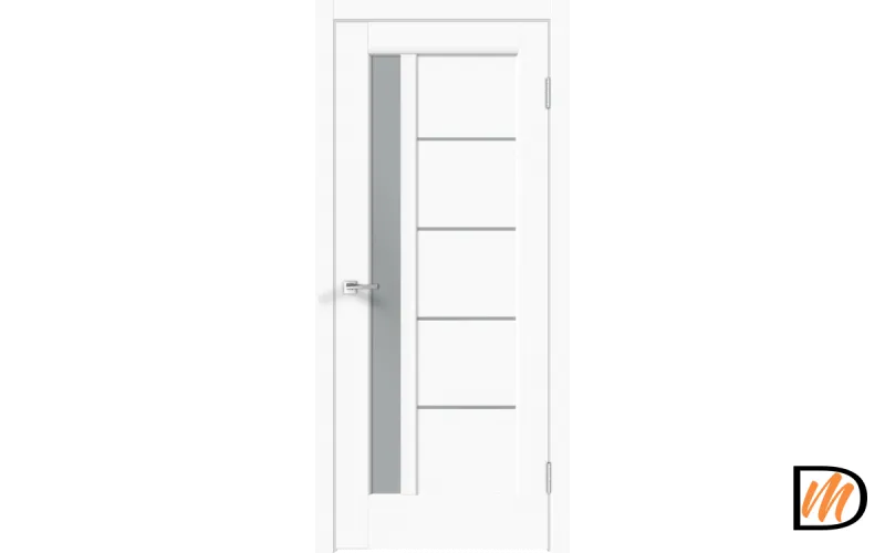 Дверное полотно Экошпон PREMIER 3 900х2000 цвет Белый Эмалит стекло Мателюкс Левое/Правое VD805047