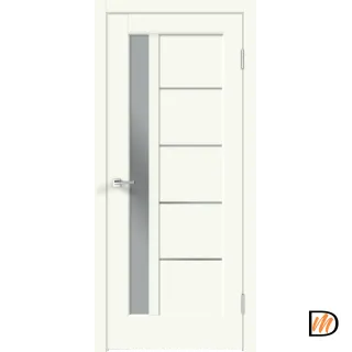 Дверное полотно Экошпон PREMIER 3 700х2000 цвет Молочный Эмалит стекло Мателюкс Левое/Правое VD805072