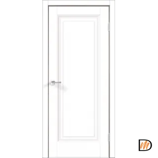 Дверное полотно Экошпон ALTO 9 глухое 900х2000 цвет Белый Эмалит Левое/Правое VD810723