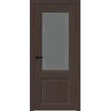 Дверное полотно SOFTWOOD ALTO 21 2V 700х2000 цвет Орех американский шоколад стекло Грани Мателюкс Графит Левое/Правое VD814668